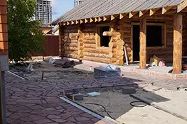 Озеленение территории, до